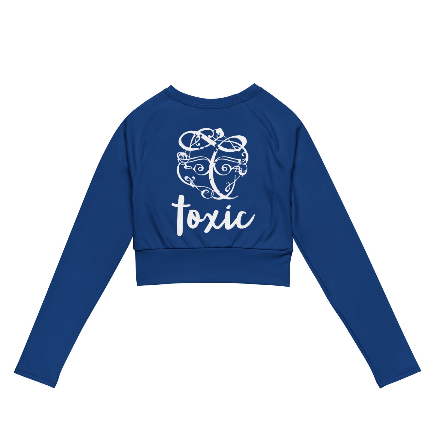 TOXIC long-sleeve crop top (B)