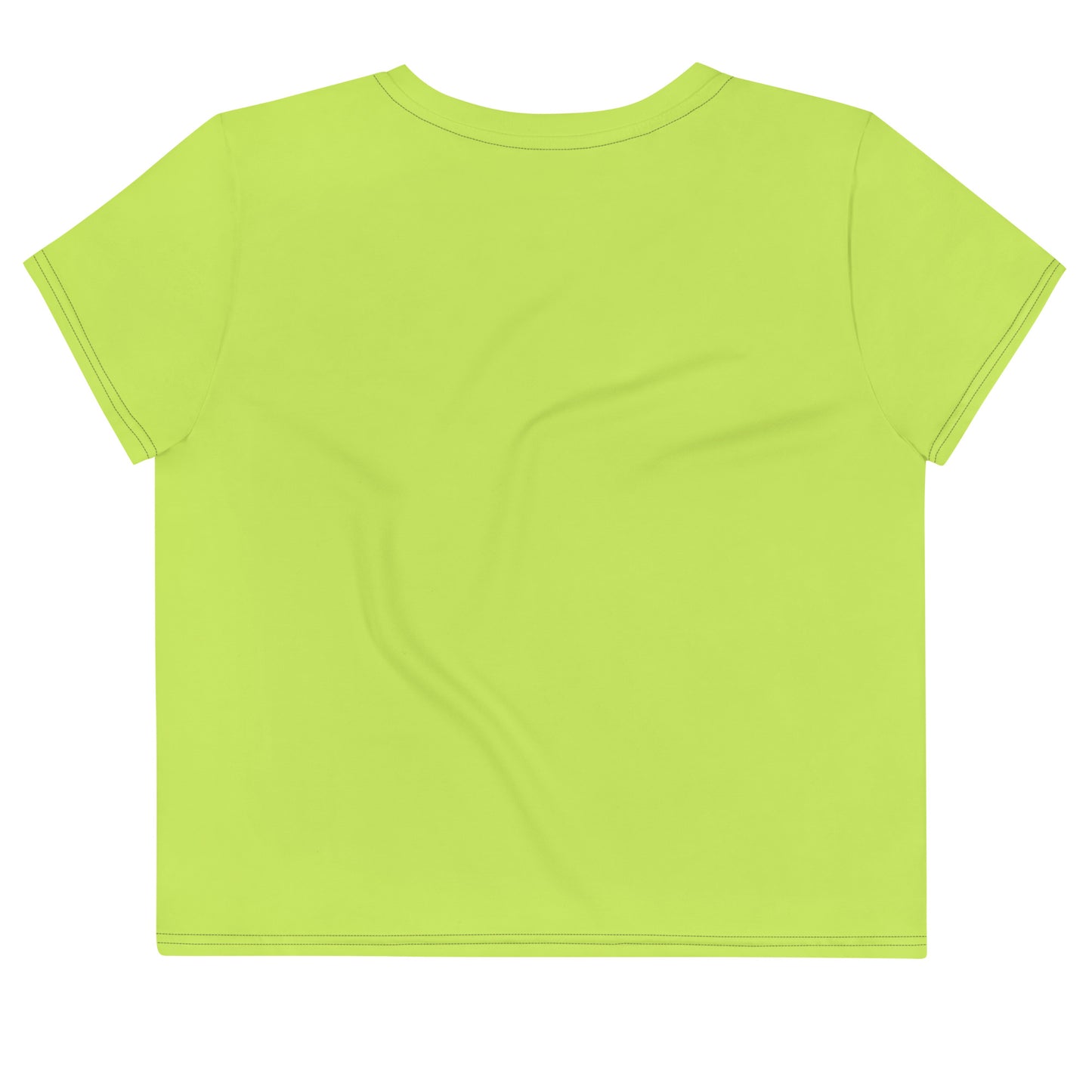 TOXIC Lime All-Over Print Crop Tee