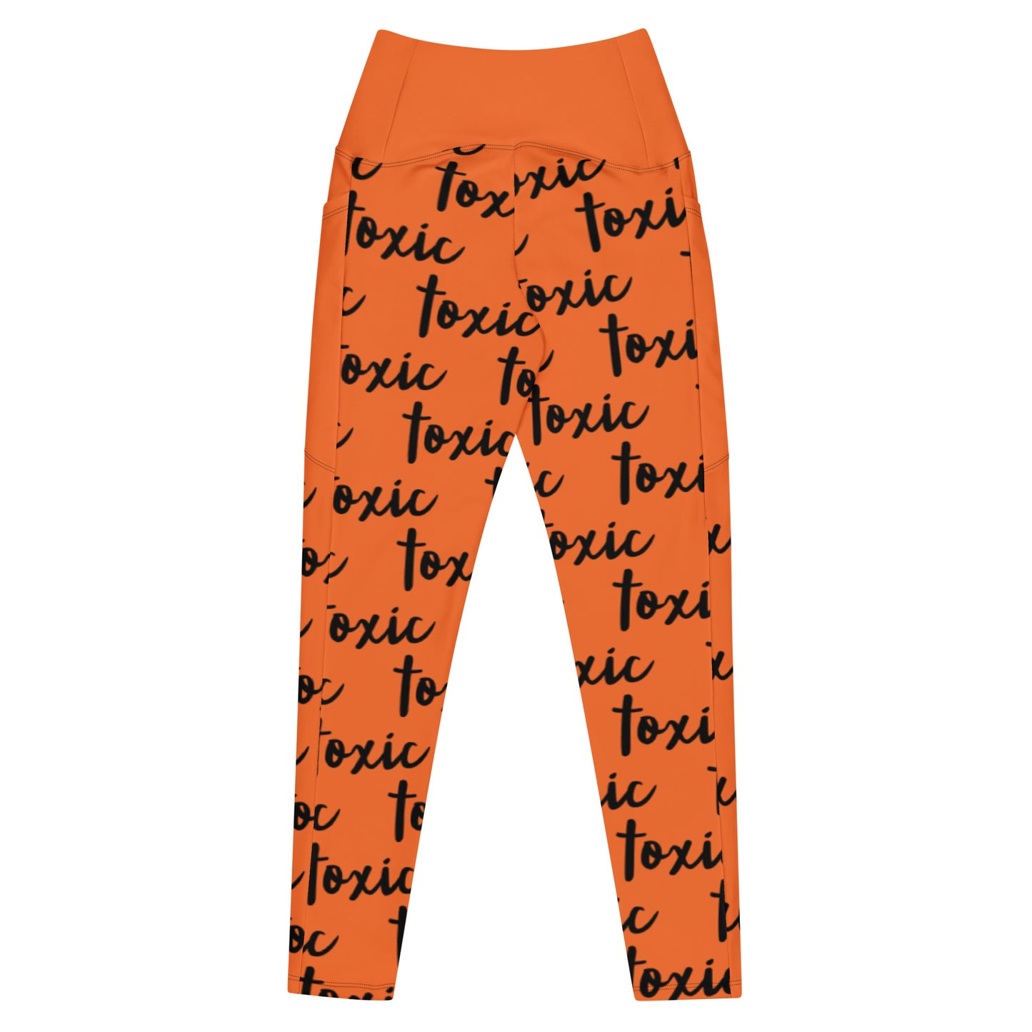 TOXIC Orange Leggings with pockets