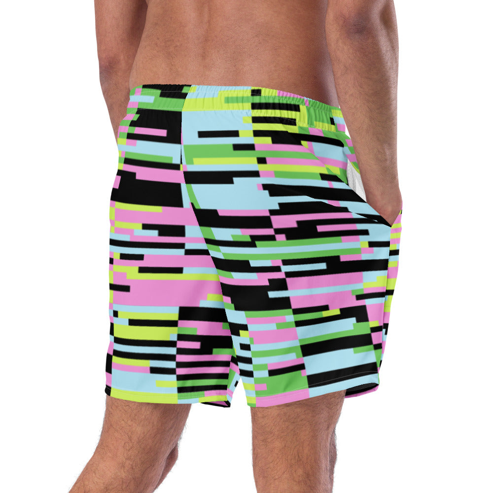 Toxic Mosaic Men's swim trunks