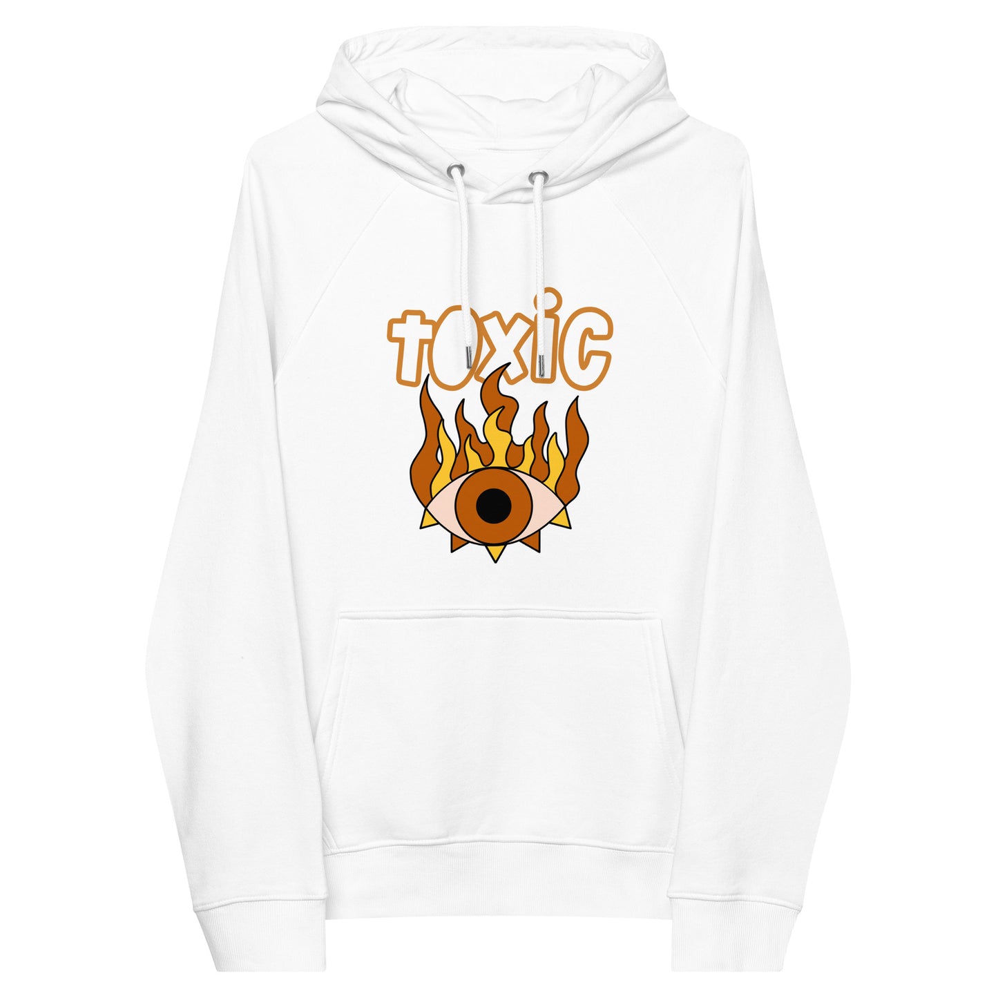 TOXIC Eye Unisex eco raglan hoodie