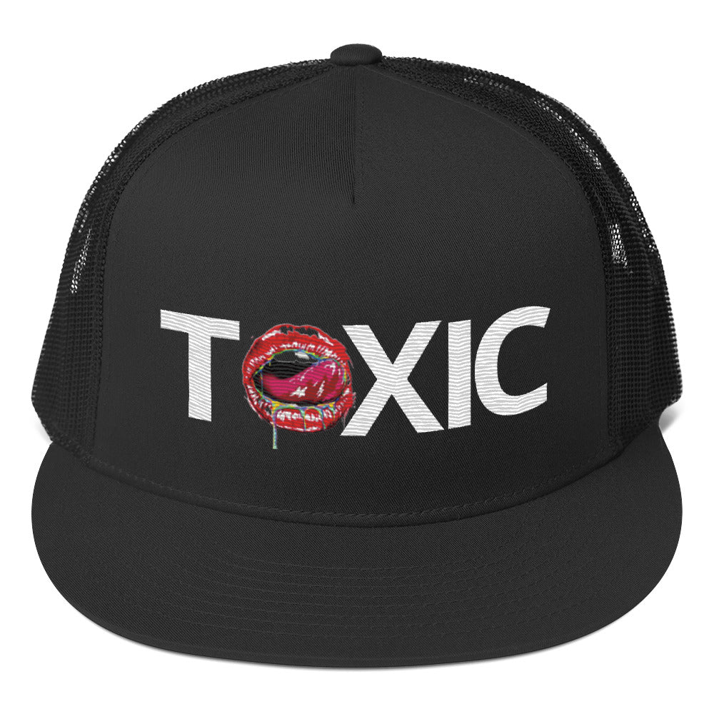 TOXIC BAM White Trucker Cap