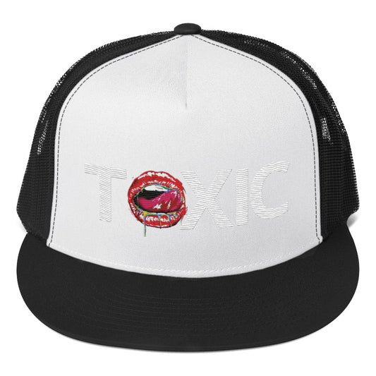 TOXIC BAM White Trucker Cap