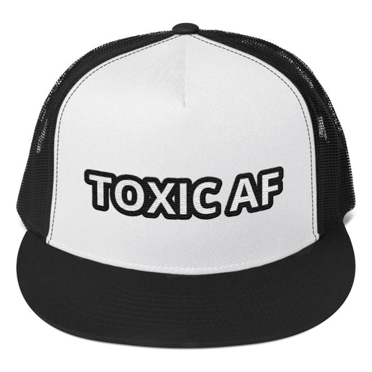 TOXIC AF Trucker Cap (White)