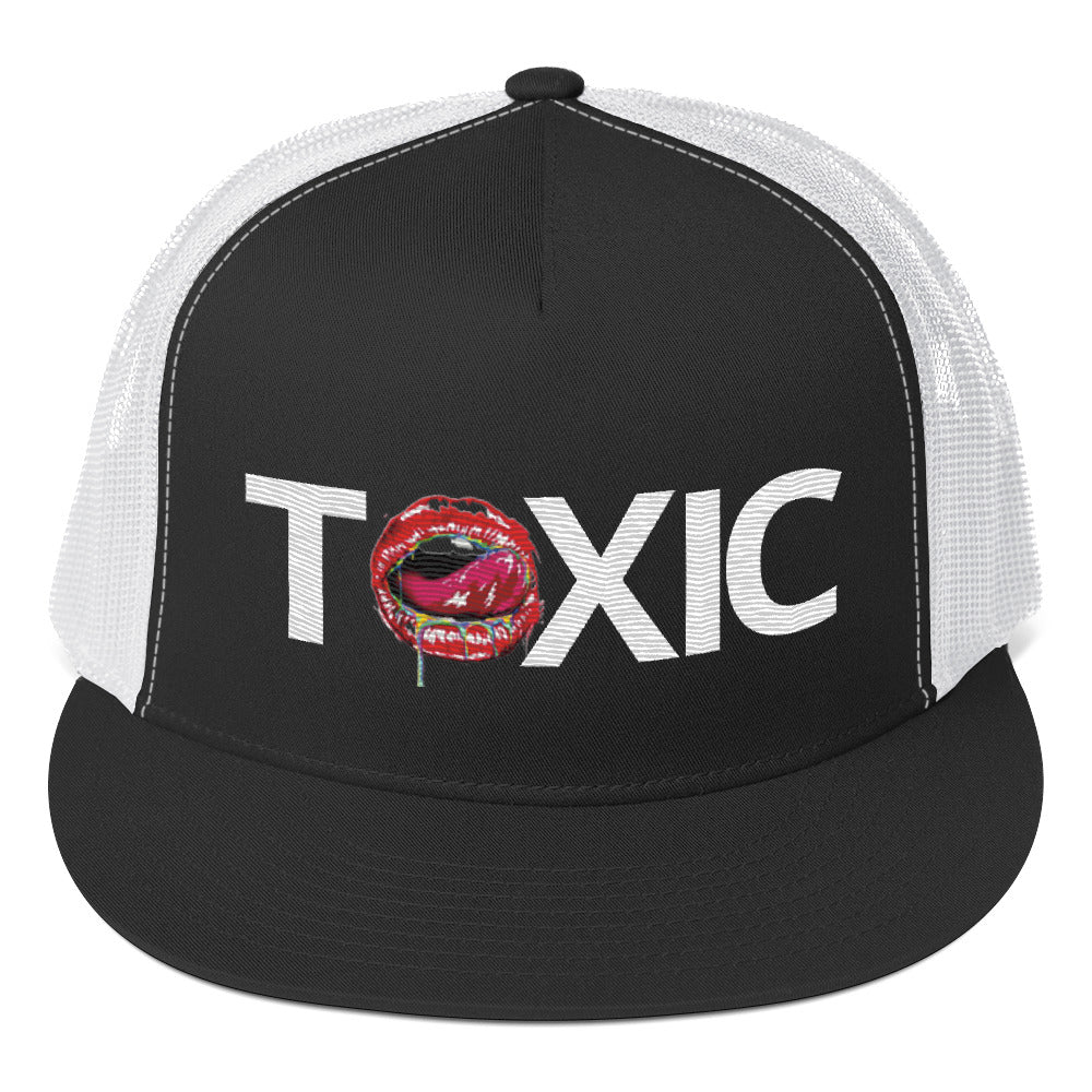 TOXIC BAM White Trucker Cap