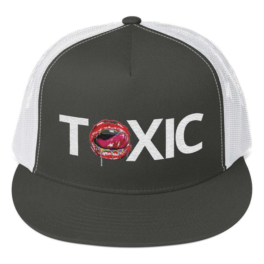 TOXIC BAM White Trucker Cap