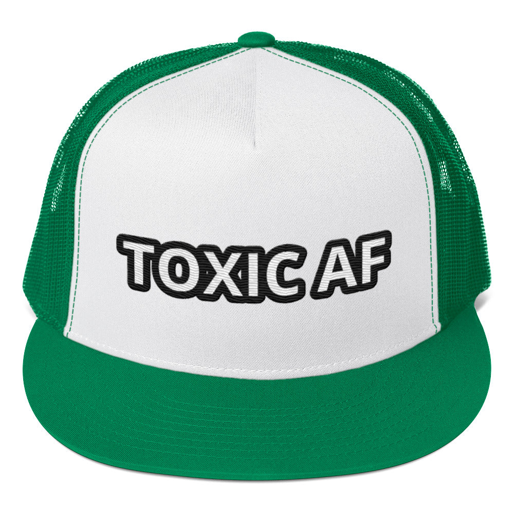 TOXIC AF Trucker Cap (White)