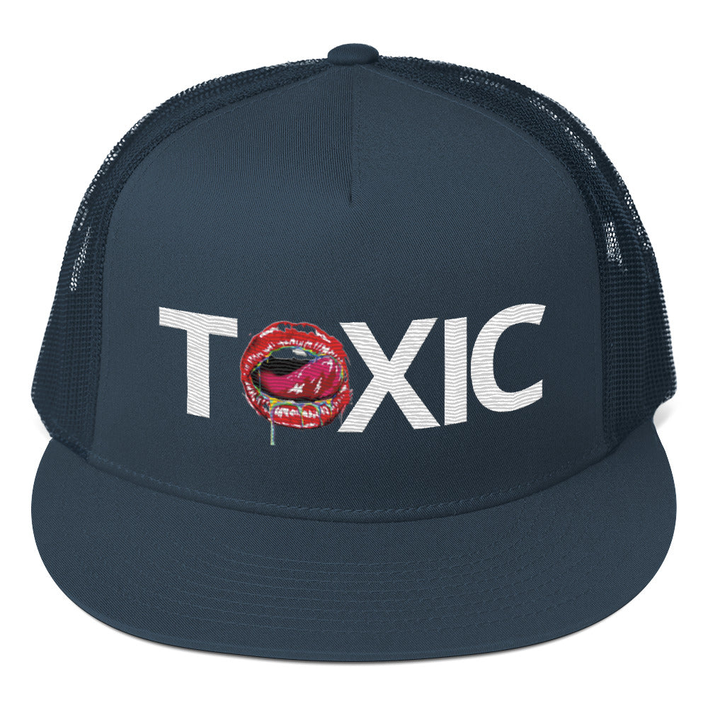TOXIC BAM White Trucker Cap