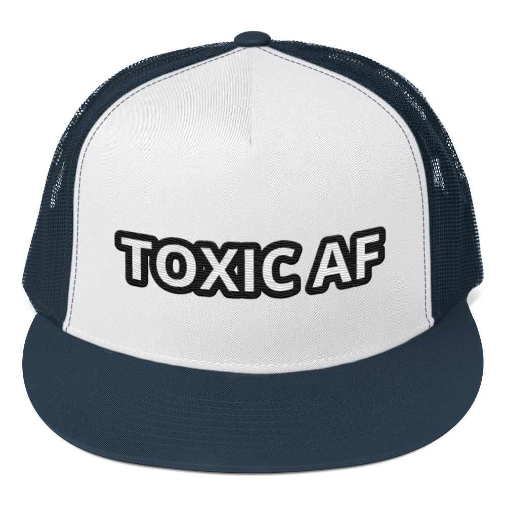 TOXIC AF Trucker Cap (White)