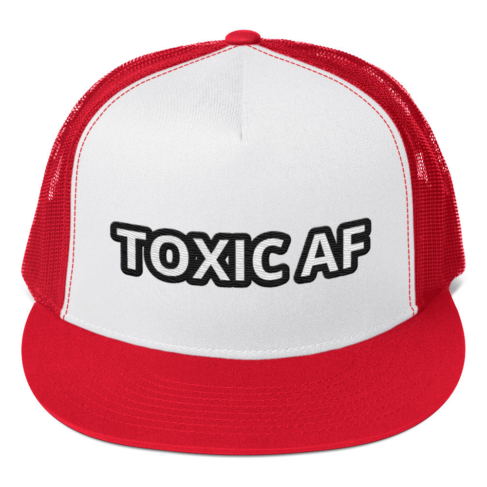 TOXIC AF Trucker Cap (White)