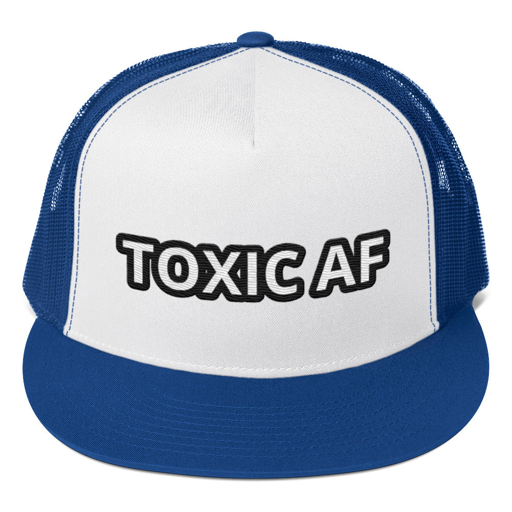 TOXIC AF Trucker Cap (White)