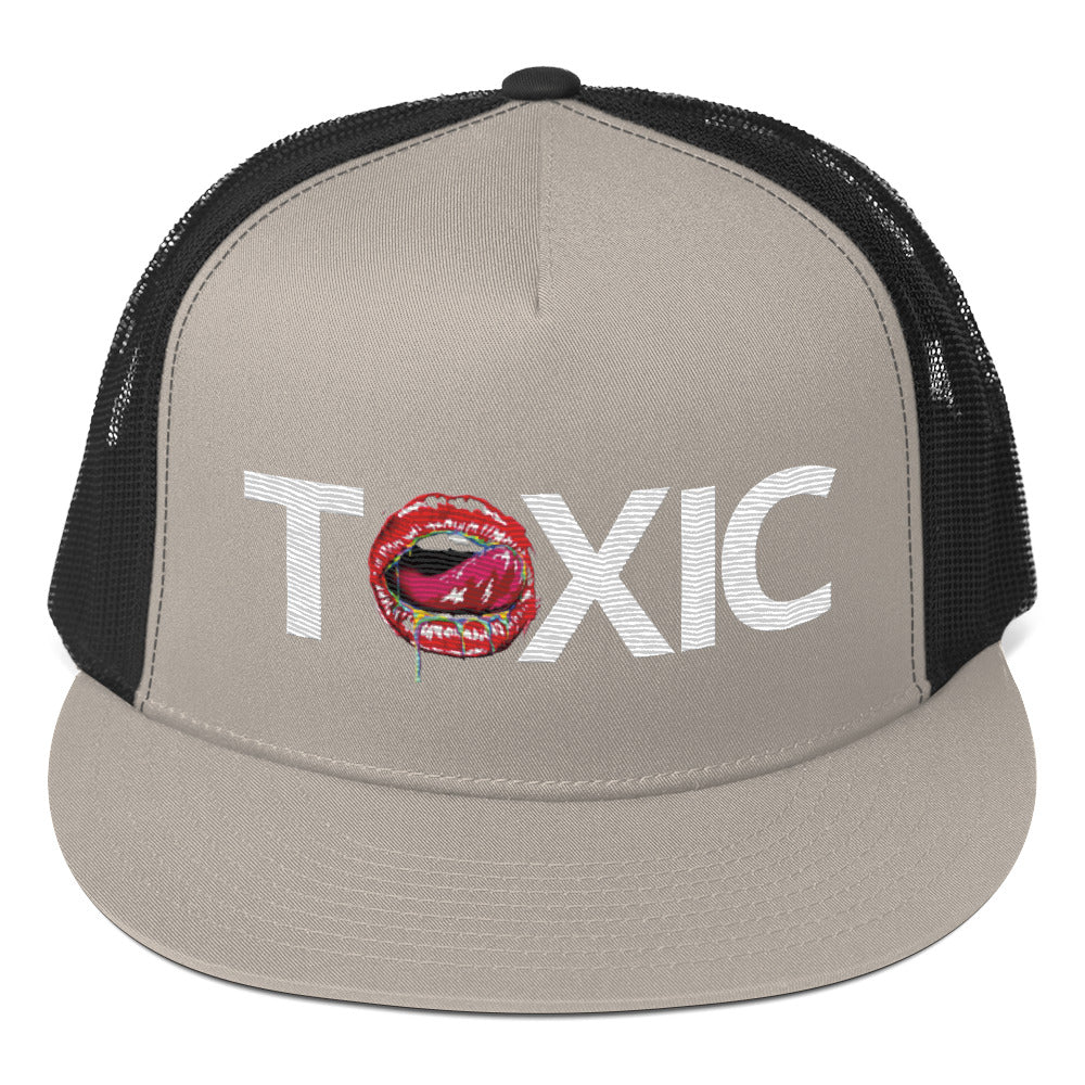 TOXIC BAM White Trucker Cap