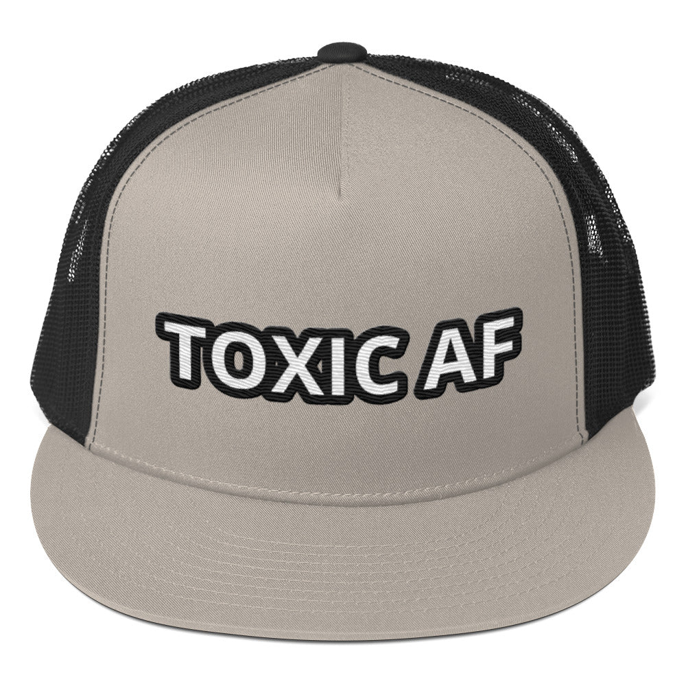 TOXIC AF Trucker Cap (White)
