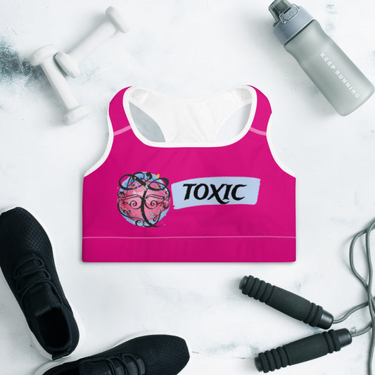 TOXIC Pink Padded Sports Bra