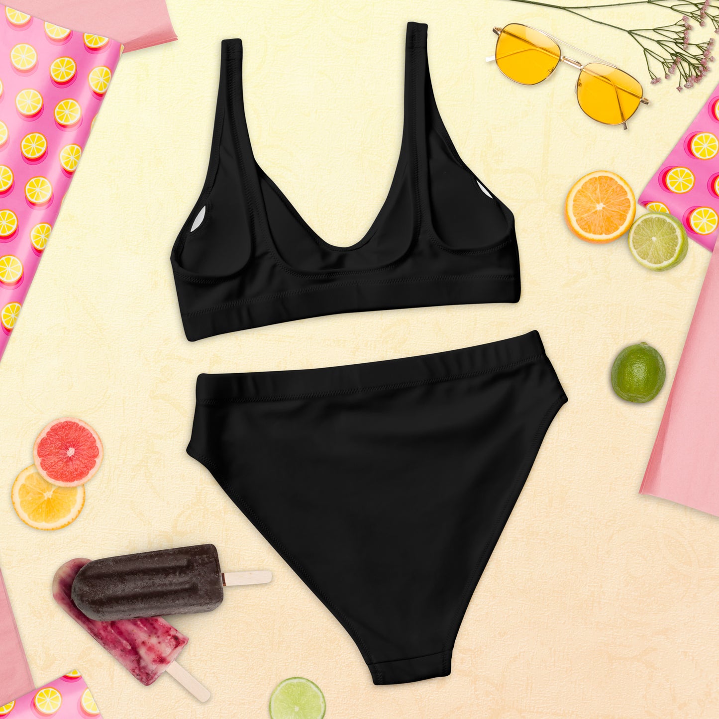 Recycled high-waisted bikini