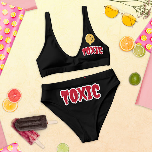 Recycled high-waisted bikini