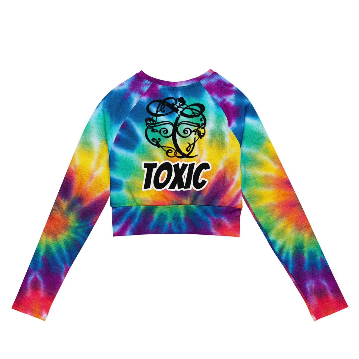 TOXIC Tye-Dye long-sleeve crop top
