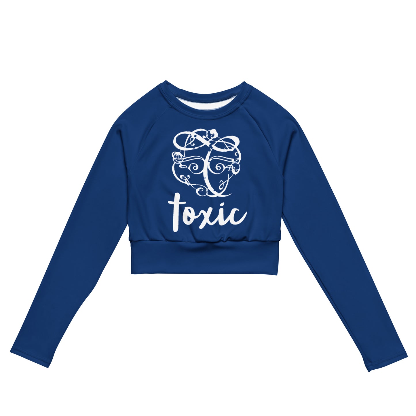 TOXIC long-sleeve crop top (B)
