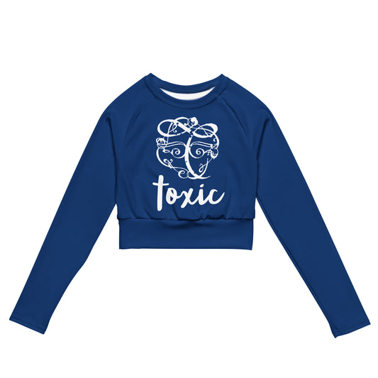 TOXIC long-sleeve crop top (B)