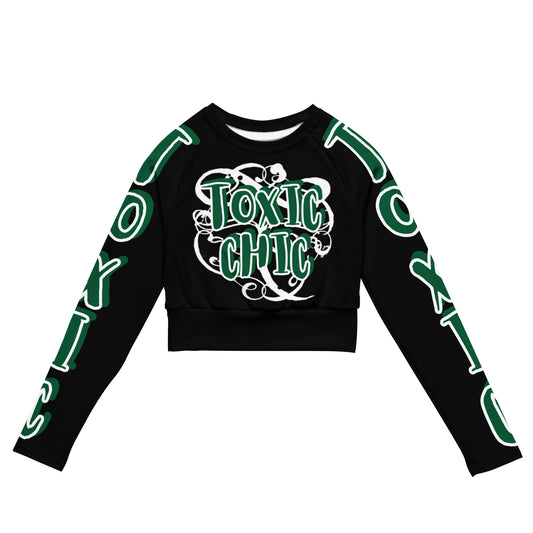 TOXIC CHIC Recycled long-sleeve crop top