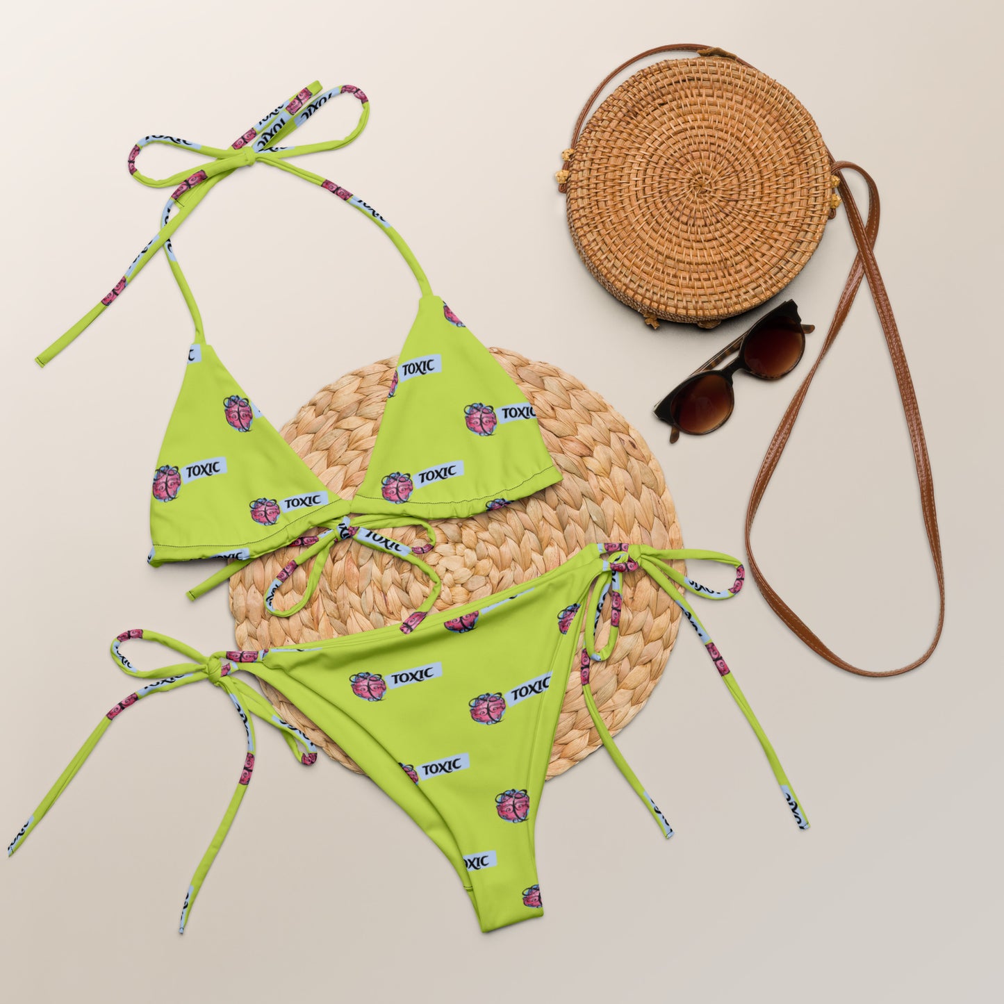 TOXIC Lime string bikini