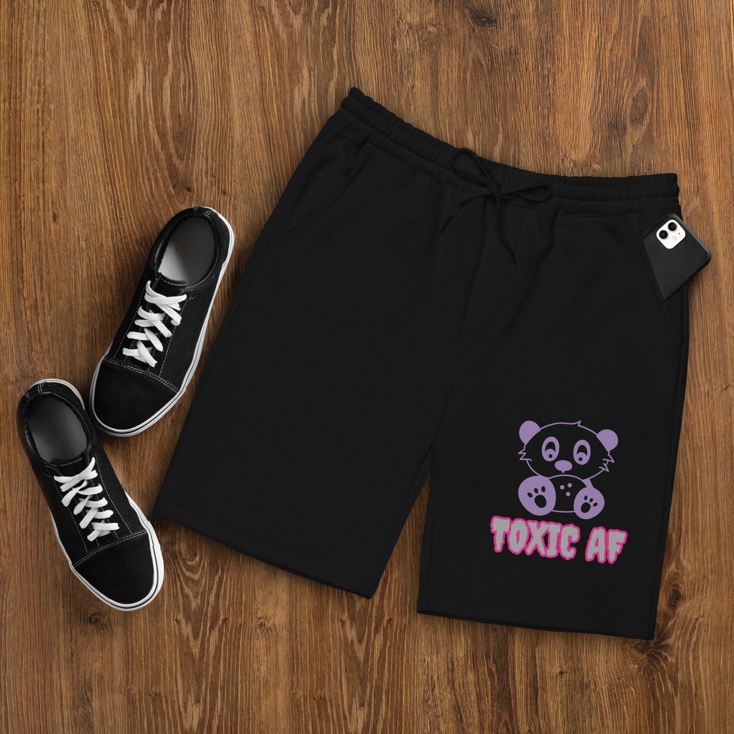 TOXIC AF fleece shorts