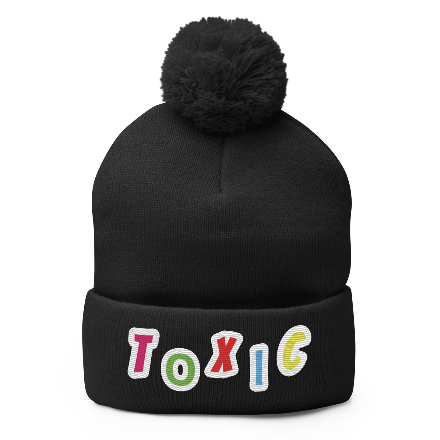 TOXIC WATER Pom-Pom Beanie