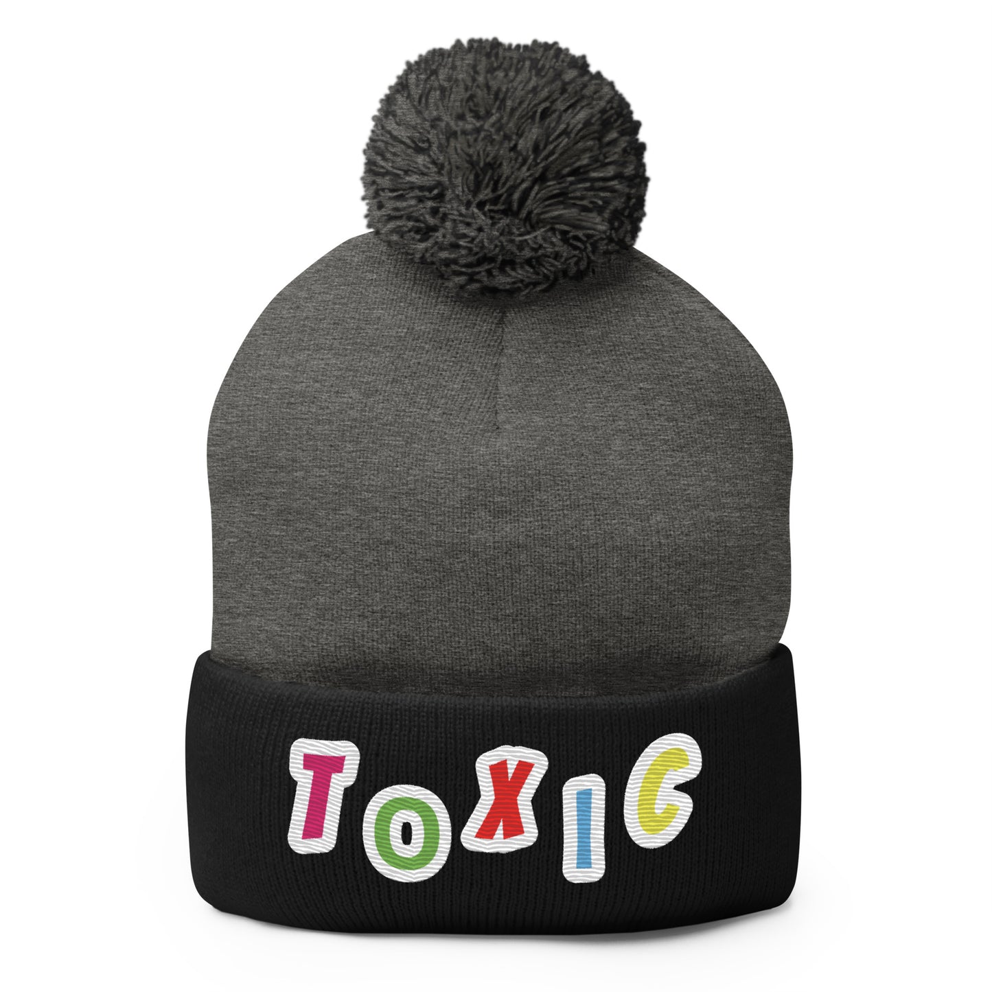 TOXIC WATER Pom-Pom Beanie