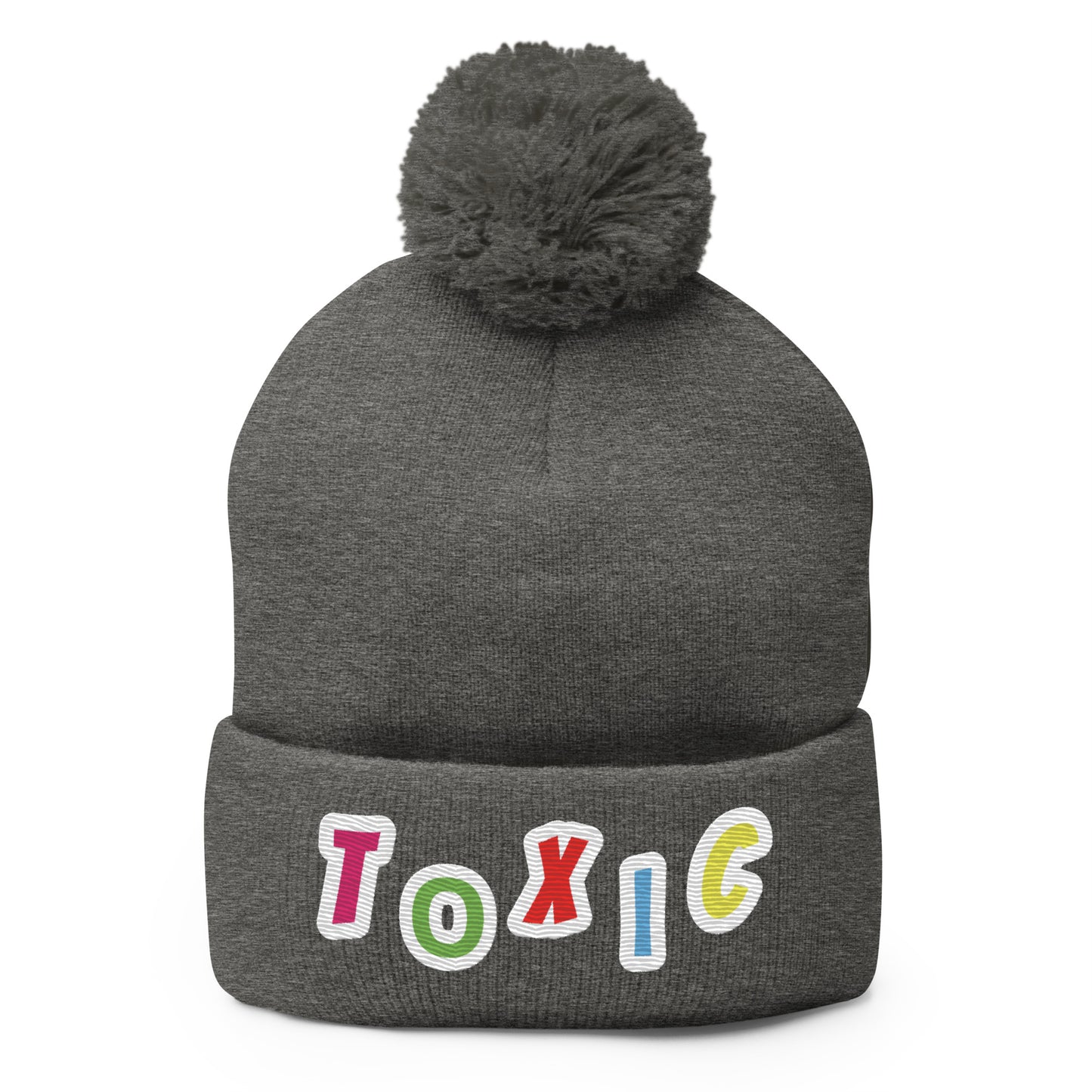 TOXIC WATER Pom-Pom Beanie