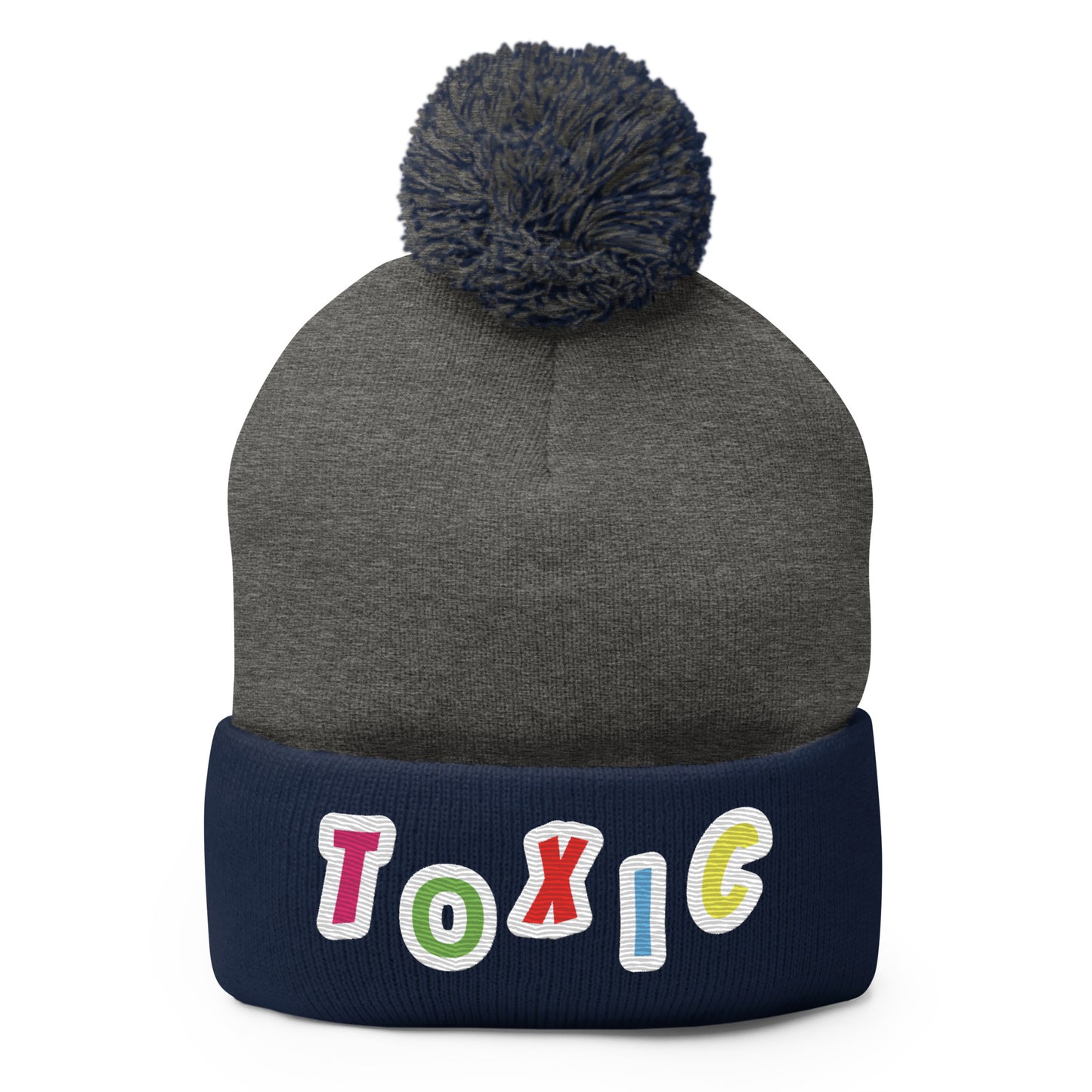 TOXIC WATER Pom-Pom Beanie