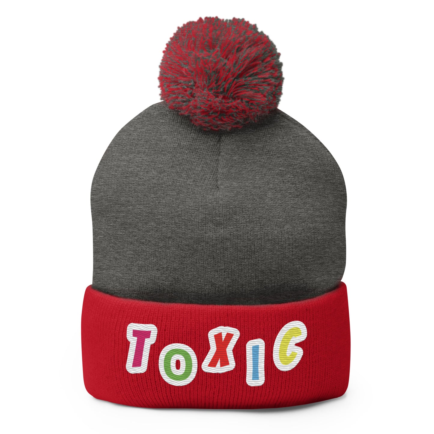 TOXIC WATER Pom-Pom Beanie