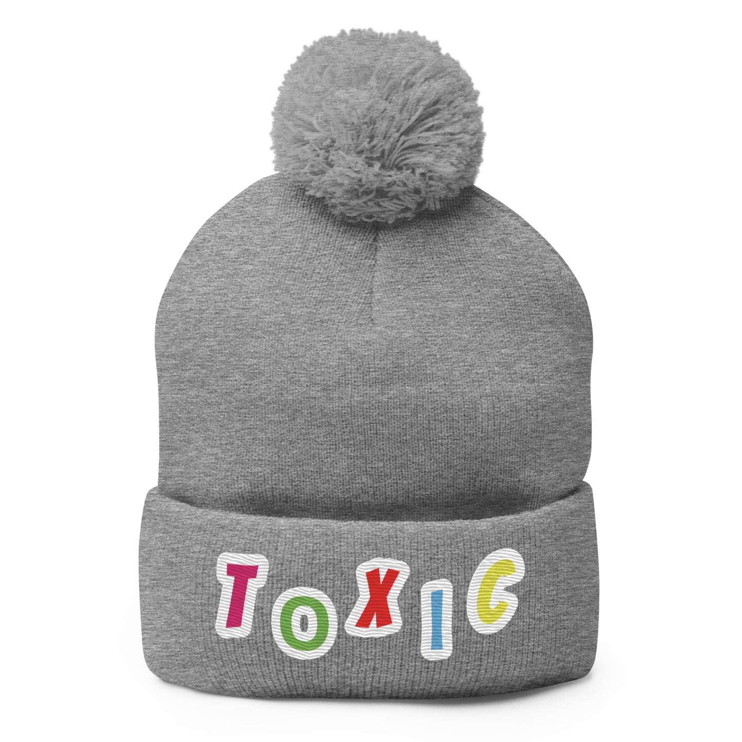 TOXIC WATER Pom-Pom Beanie