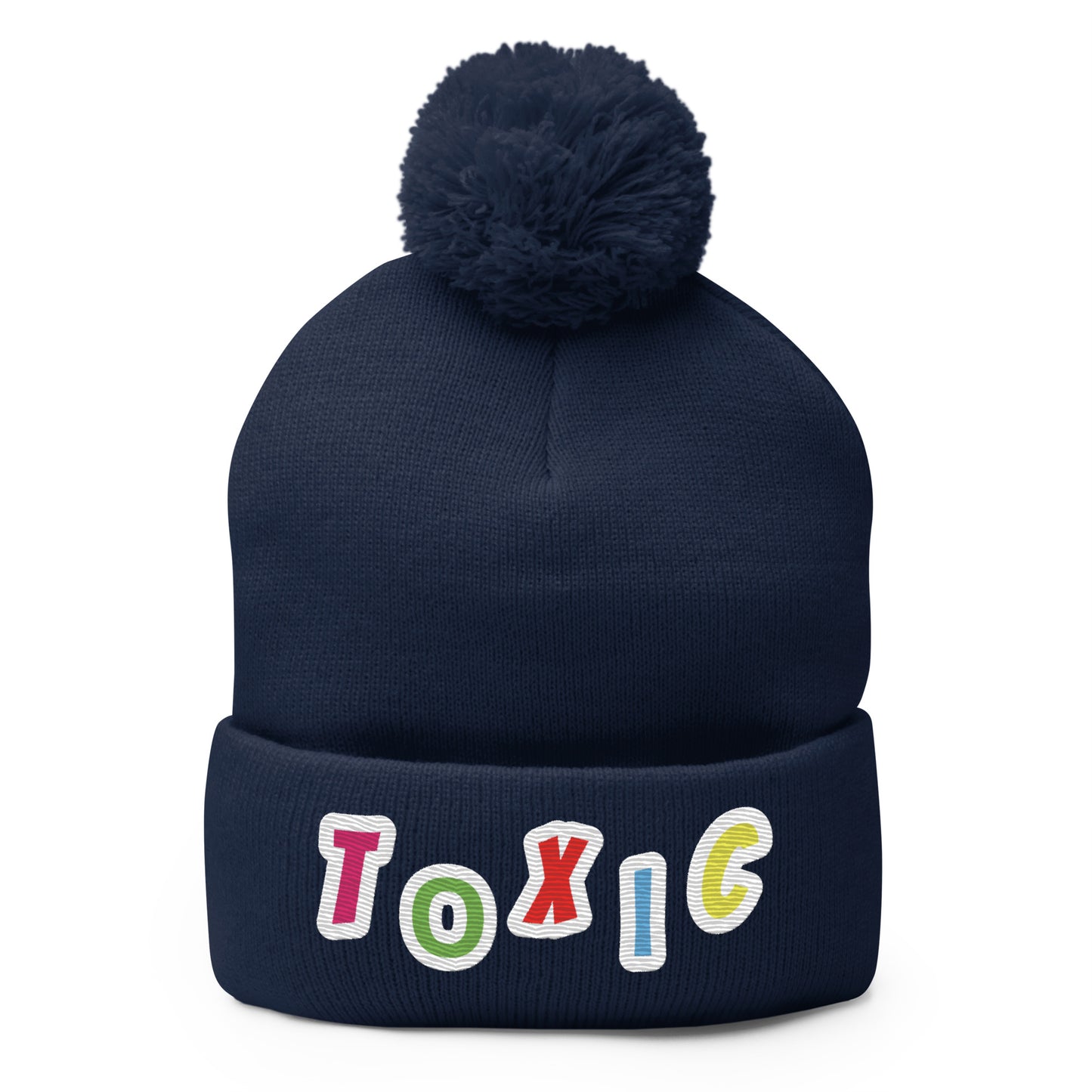 TOXIC WATER Pom-Pom Beanie