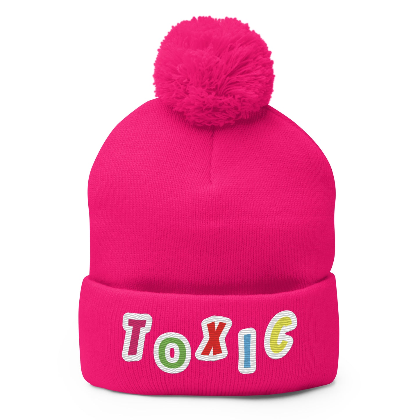 TOXIC WATER Pom-Pom Beanie