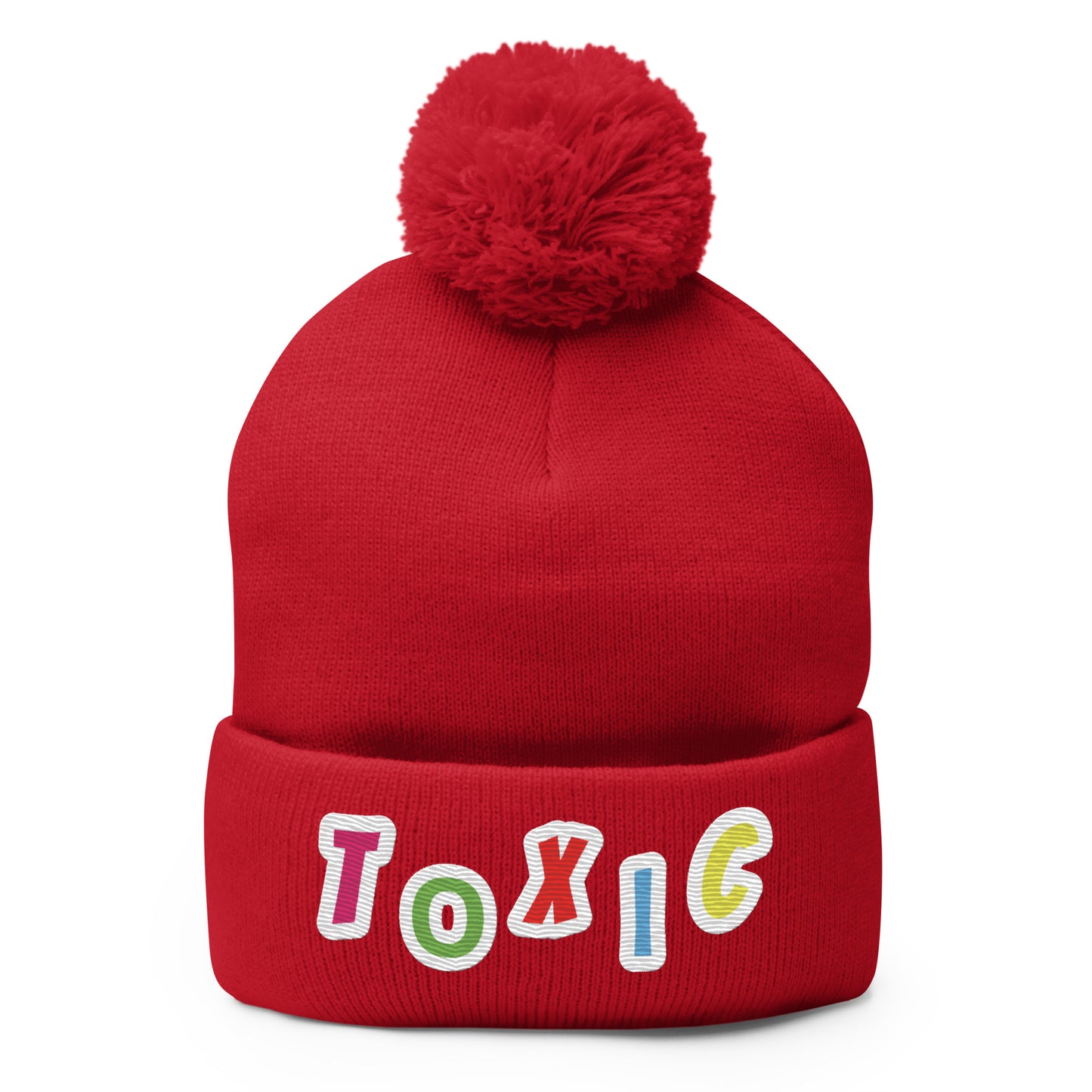 TOXIC WATER Pom-Pom Beanie