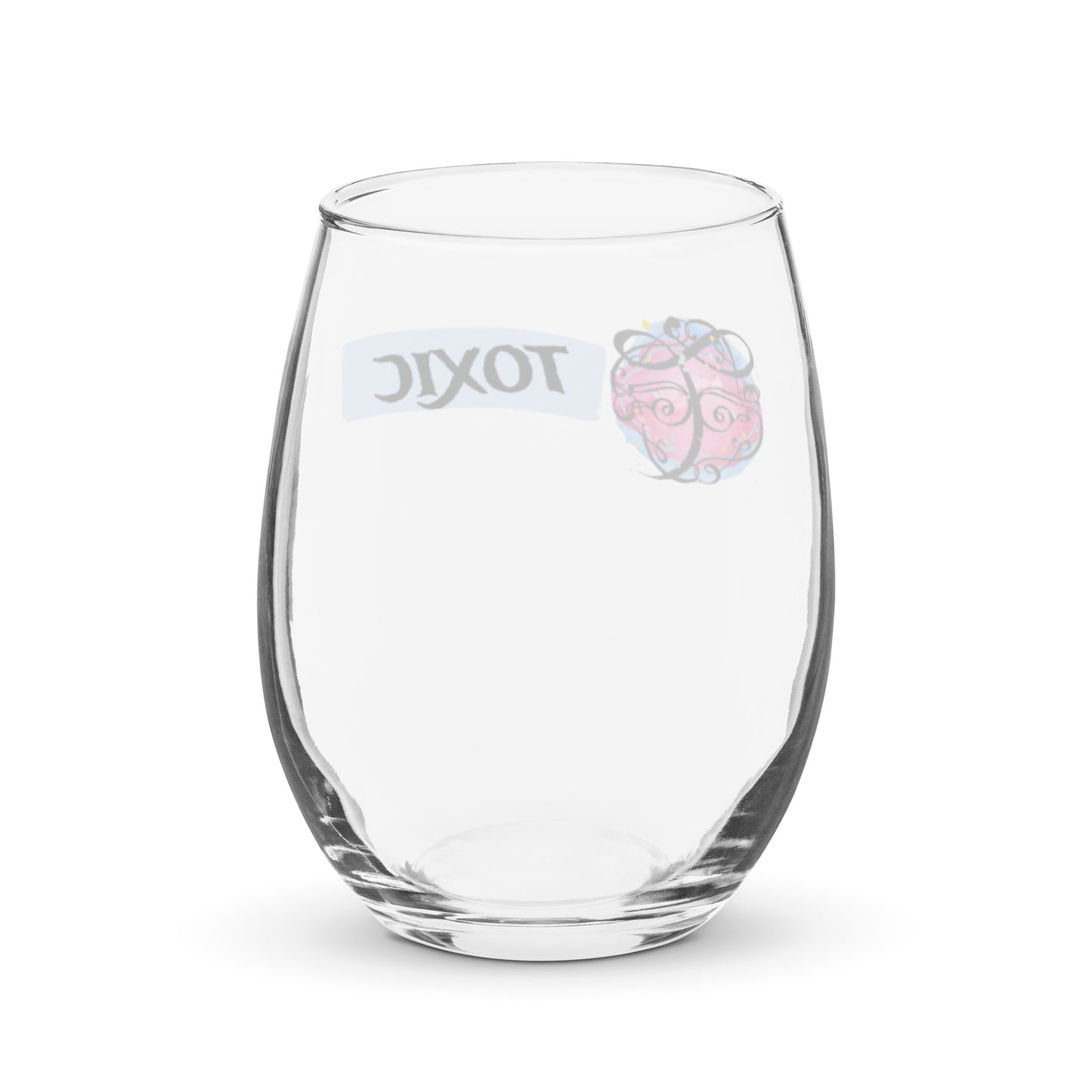 TOXIC Stemless wine glass