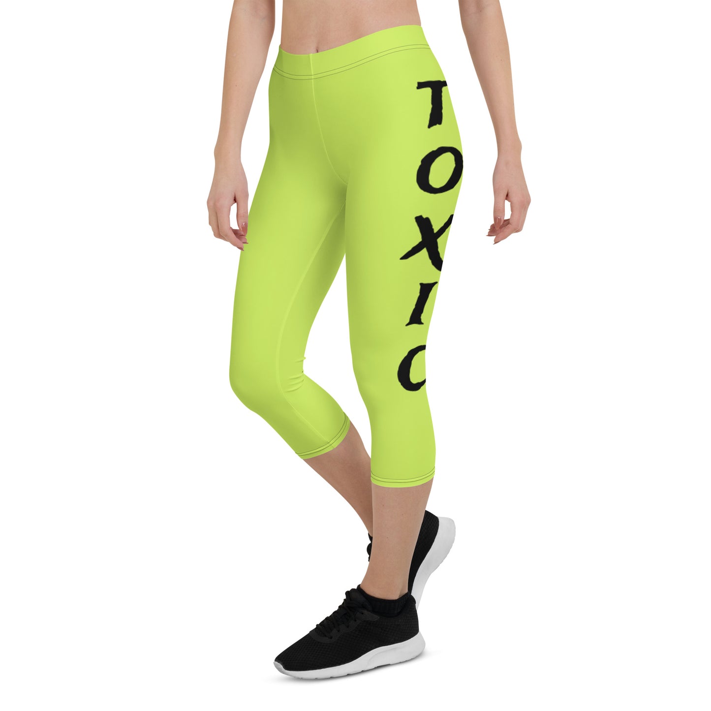 TOXIC Lime Capri Leggings