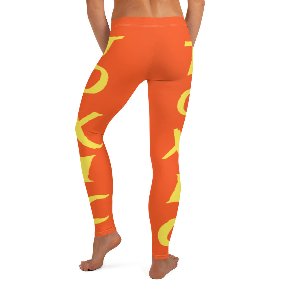 TOXIC Nelley Orange Leggings