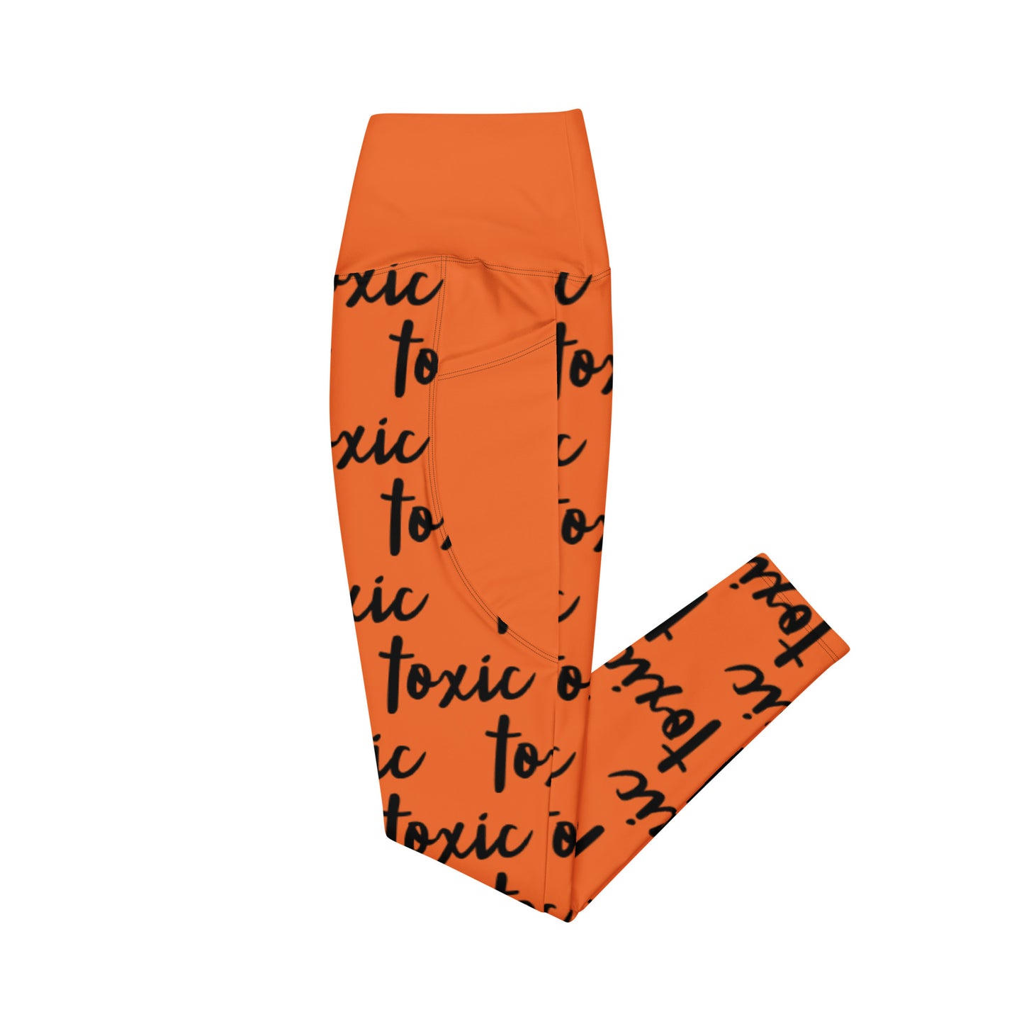 TOXIC Orange Leggings with pockets