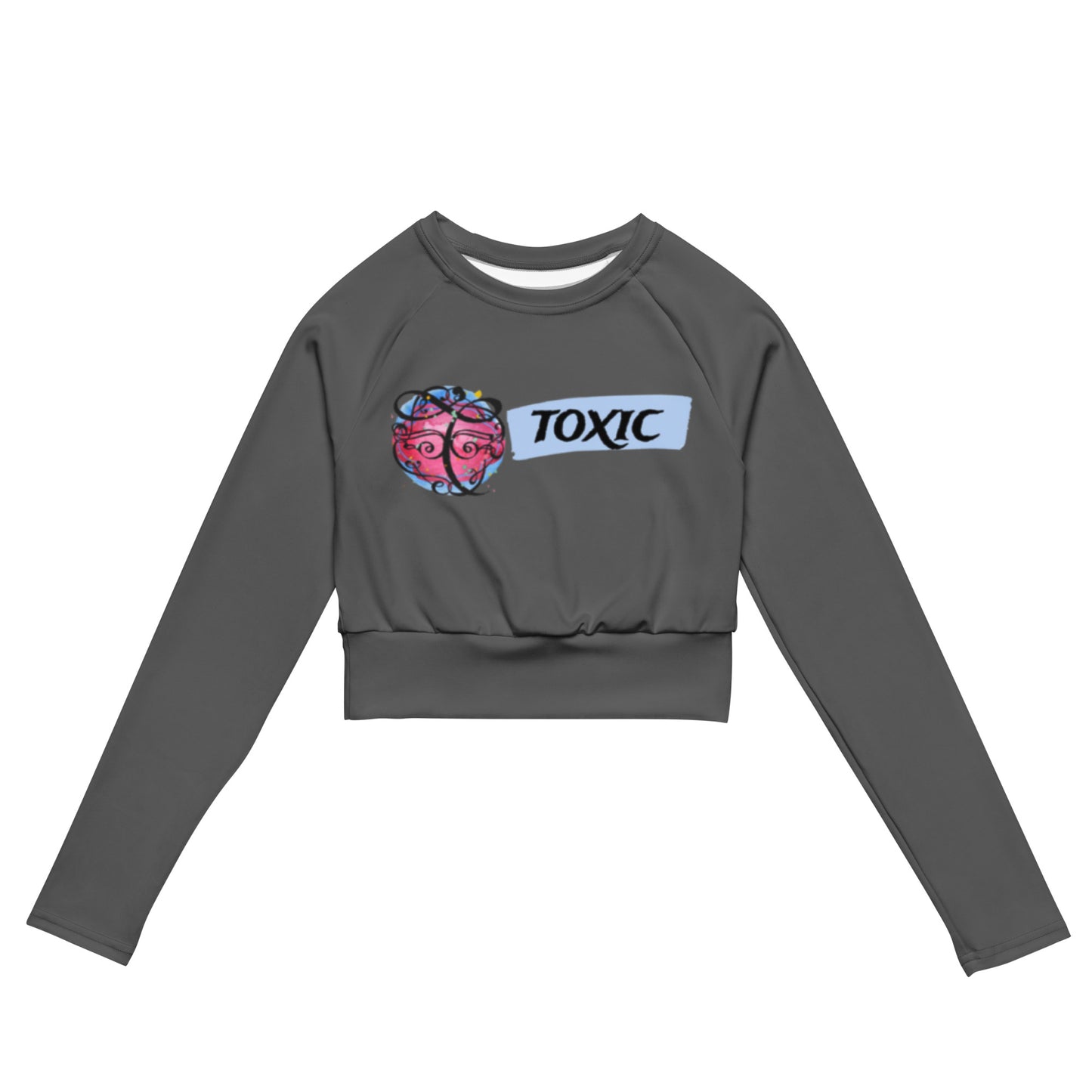 TOXIC Recycled long-sleeve crop top