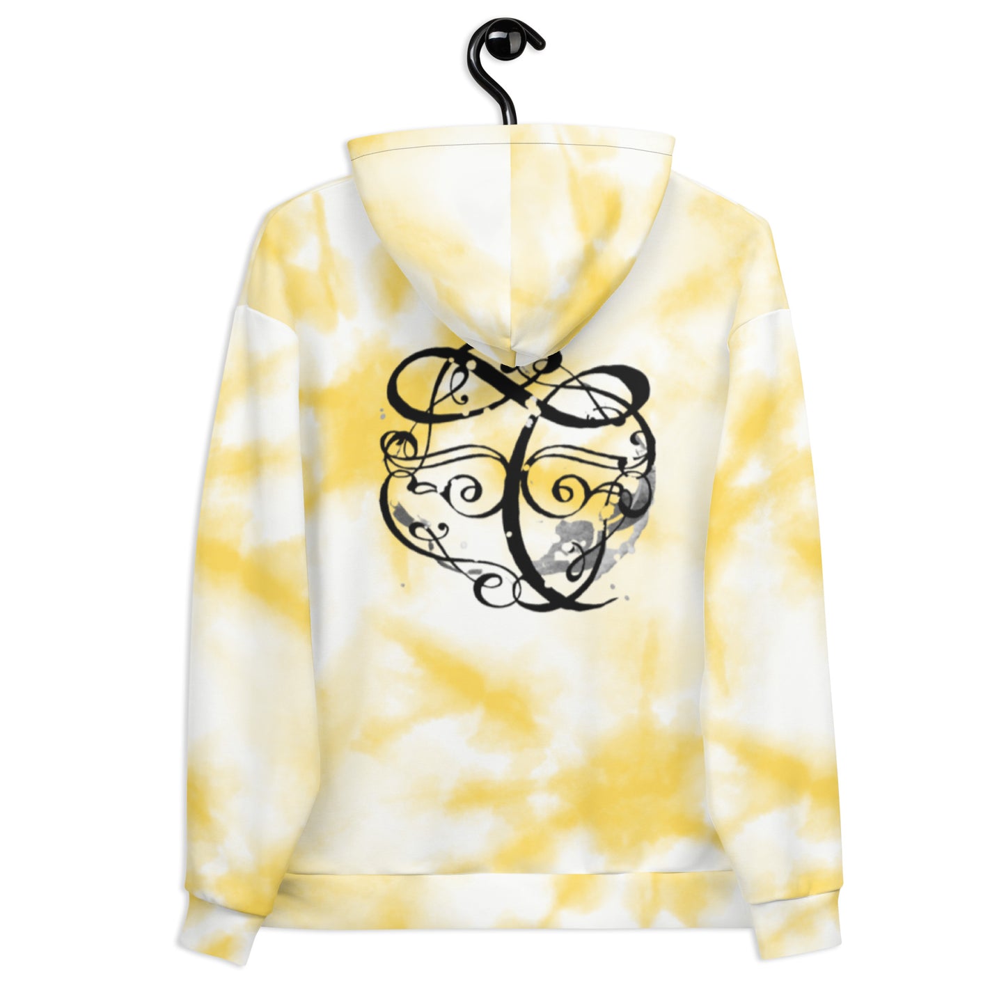TOXIC Yellow tye-dye Unisex Hoodie