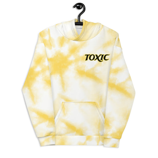 TOXIC Yellow tye-dye Unisex Hoodie