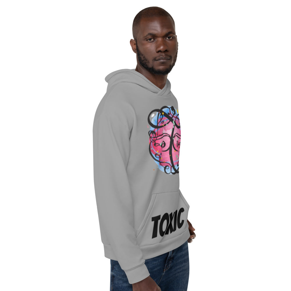 TOXIC Cool Grey Unisex Hoodie