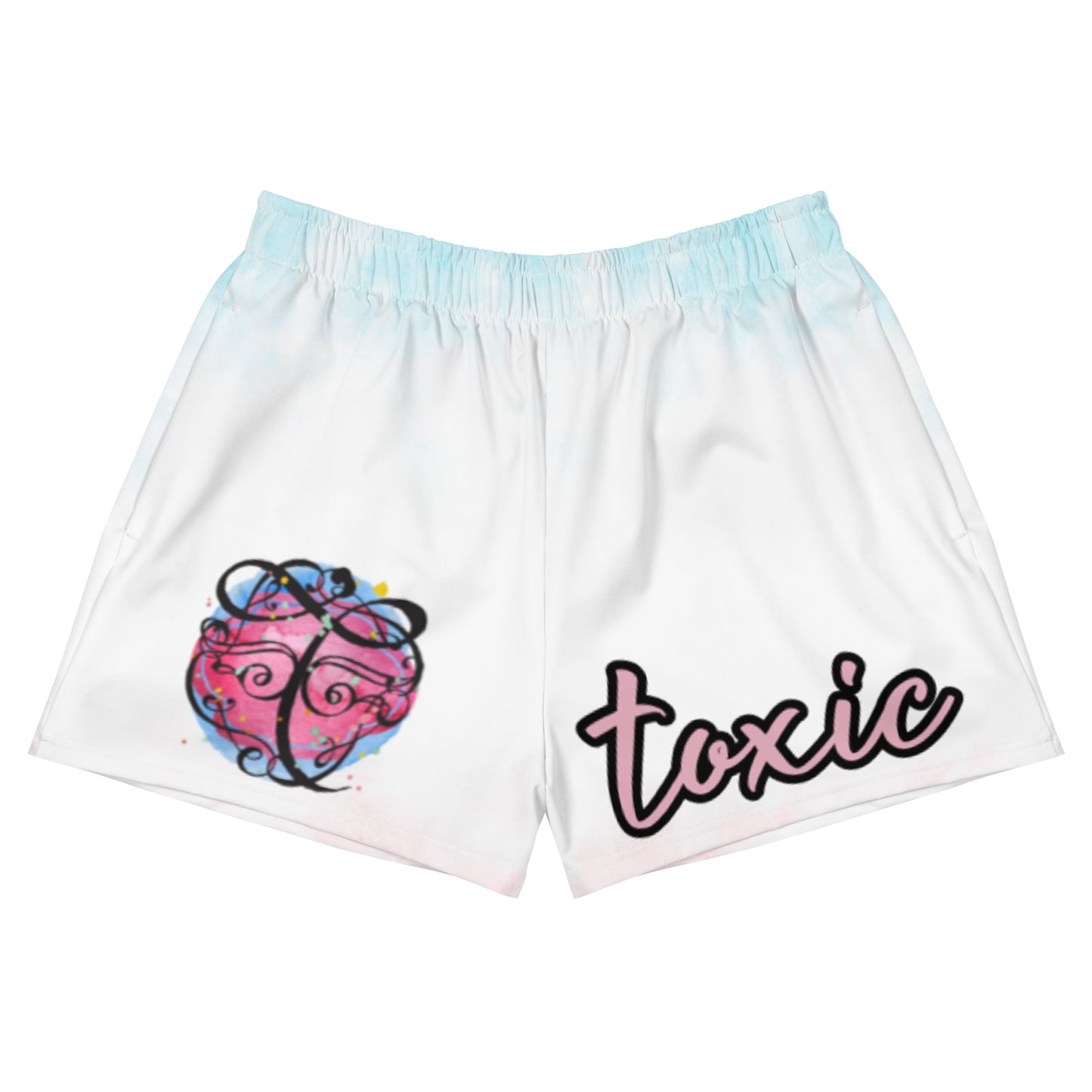 TOXIC Sherbert Women's Athletic Short Shorts