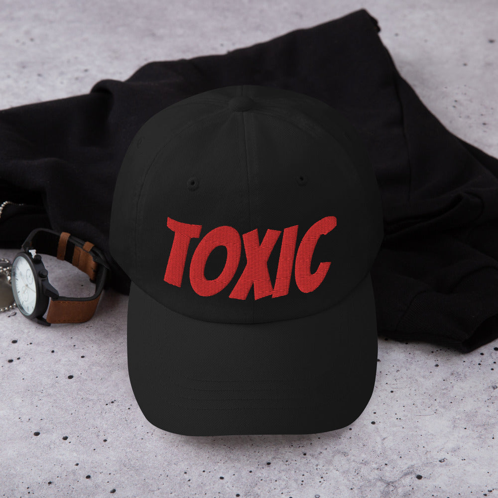TOXIC Red Dad hat