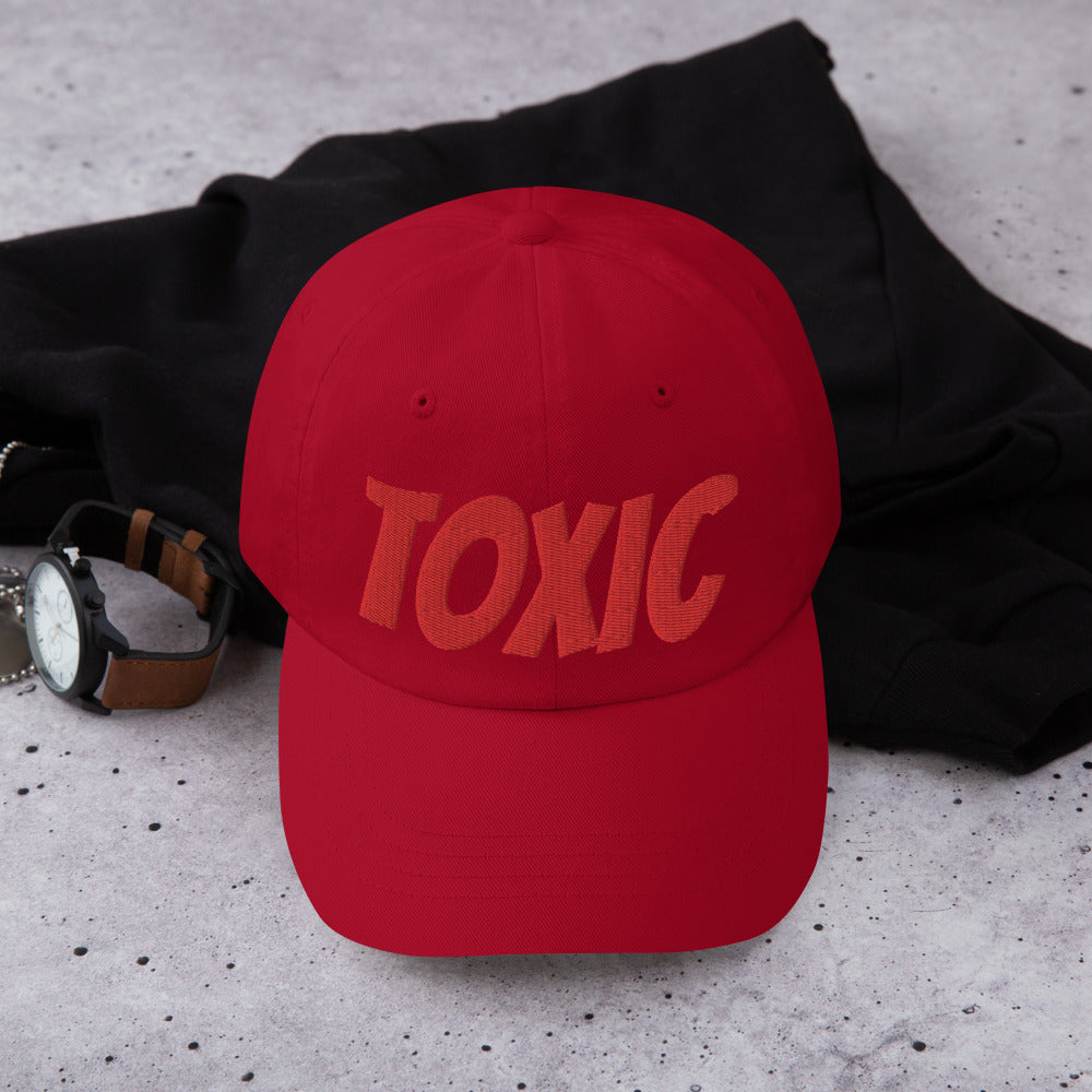 TOXIC Red Dad hat