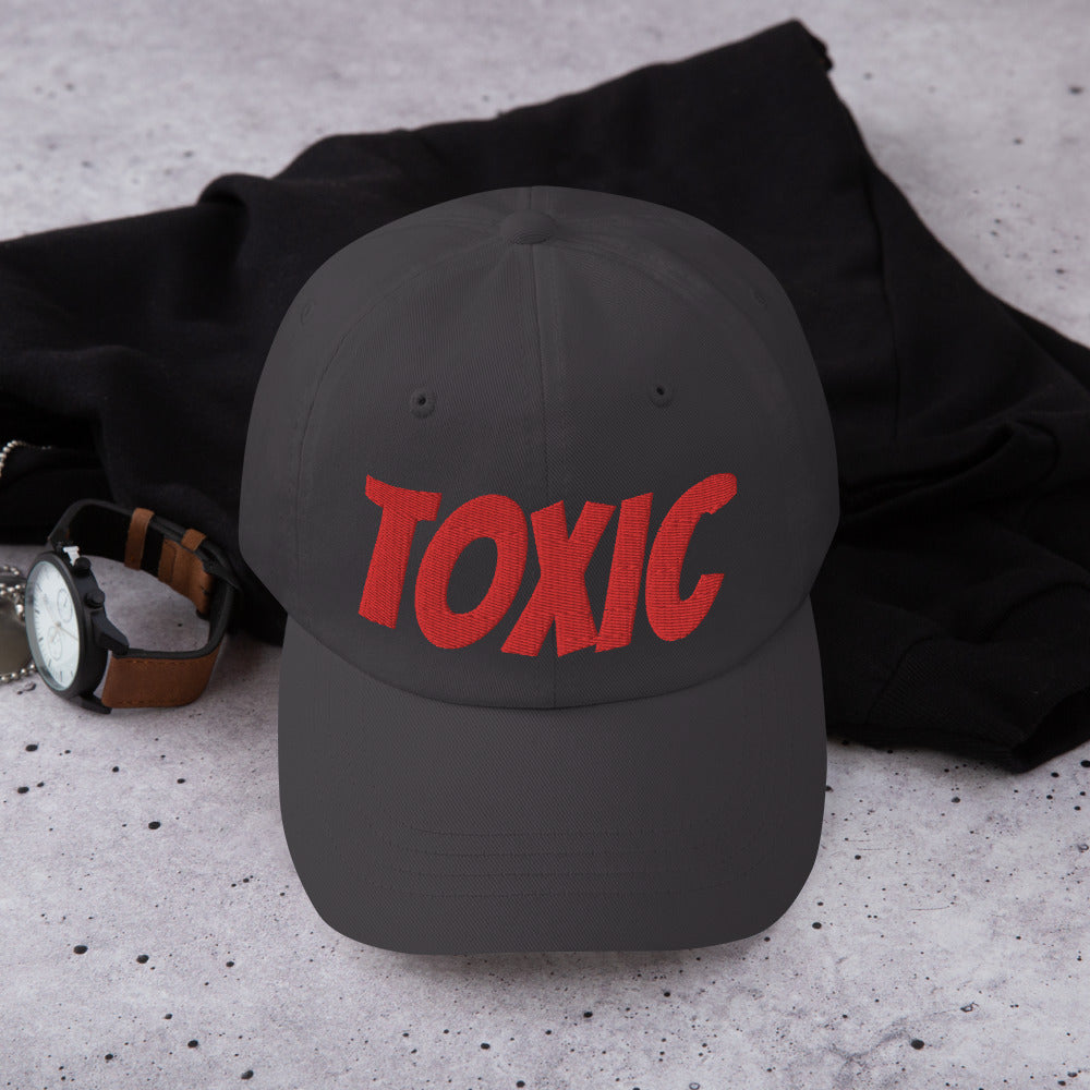 TOXIC Red Dad hat