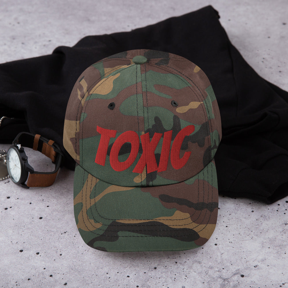 TOXIC Red Dad hat
