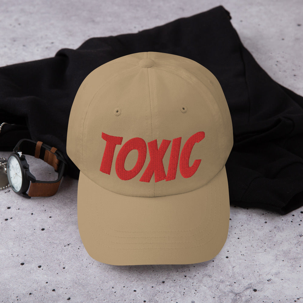 TOXIC Red Dad hat