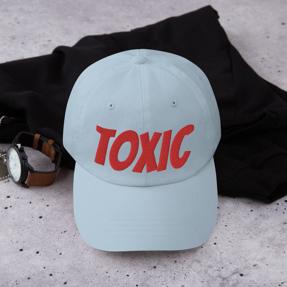 TOXIC Red Dad hat